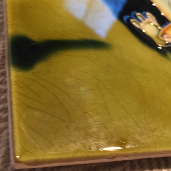 Ceramic frog frame or trivet 6” by 6” - Picture 7 of 8